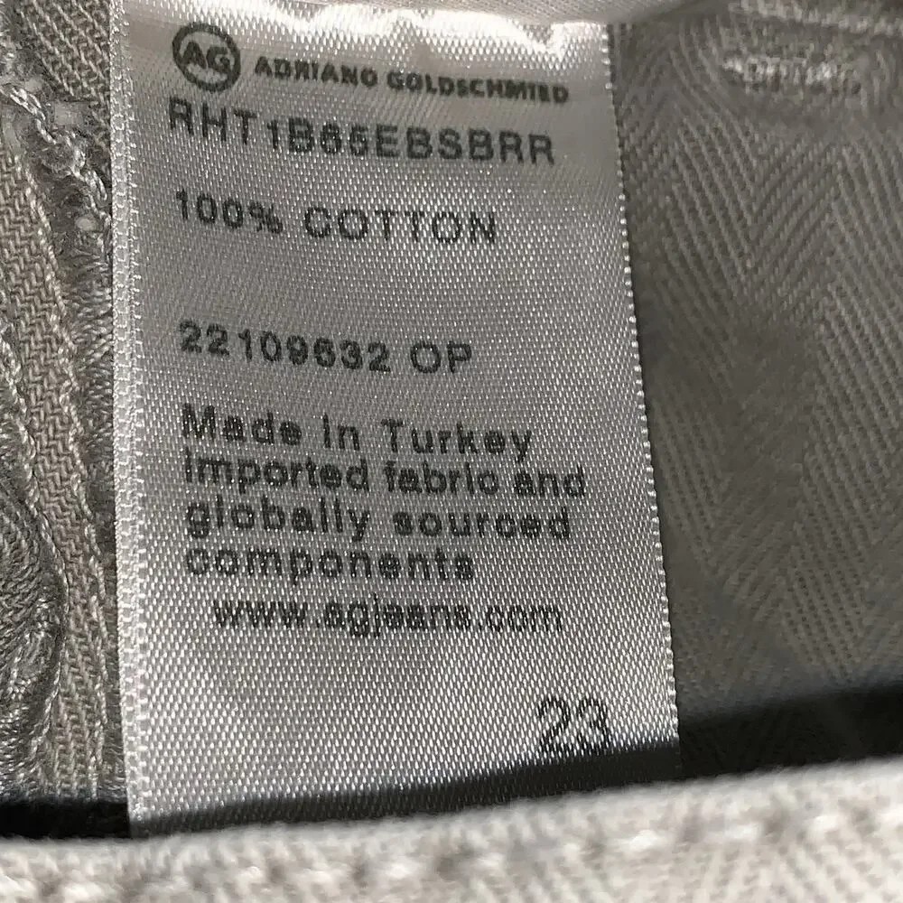 AG ADRIANO GOLDSCHMIED Pant 23 RELAXED STRAIGHT VTG Embroidered - Picture 12 of 13